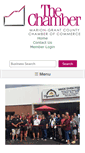 Mobile Screenshot of marionchamber.org